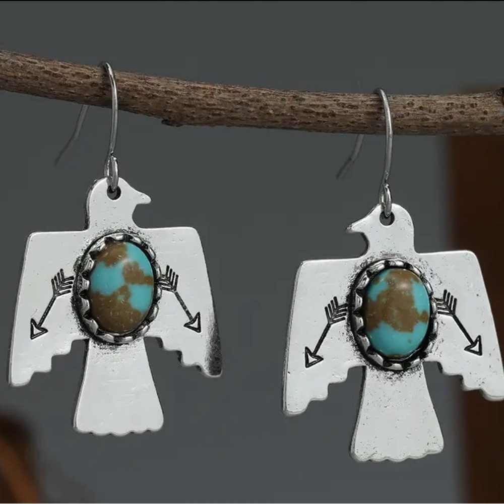 Boho Gemstone Dangle earrings